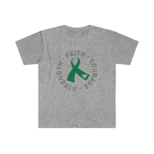 Load image into Gallery viewer, Strength - Faith - Courage Gastroparesis Shirt